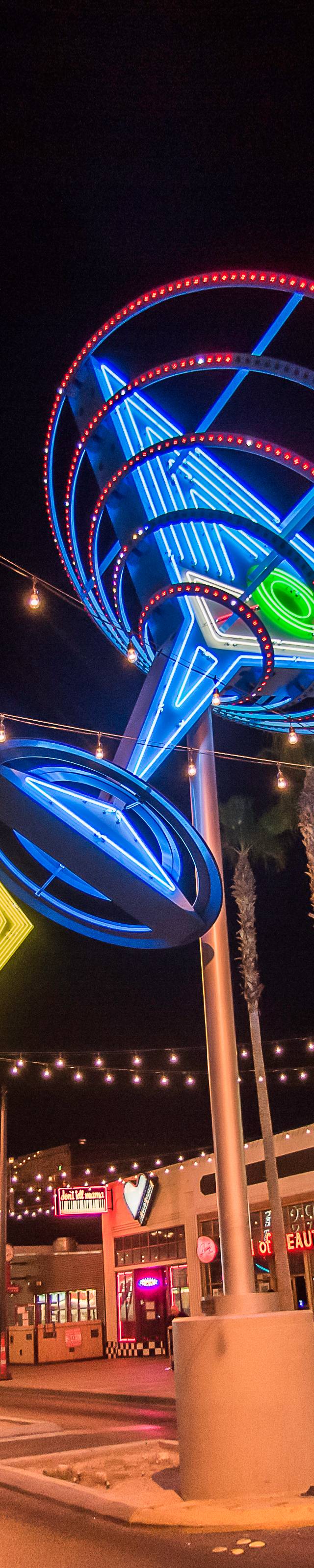 Downtown and Fremont East in las vegas