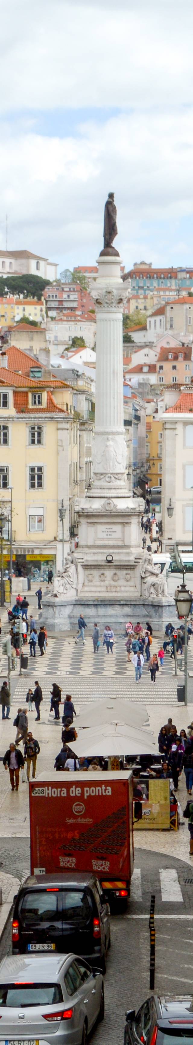 Baixa and Rossio in lisbon