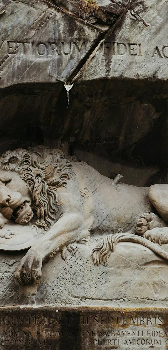 Wey / Lion Monument Area in lucerne