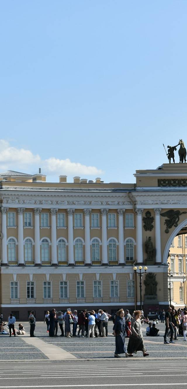 Admiralteysky and Palace Square in saint petersburg