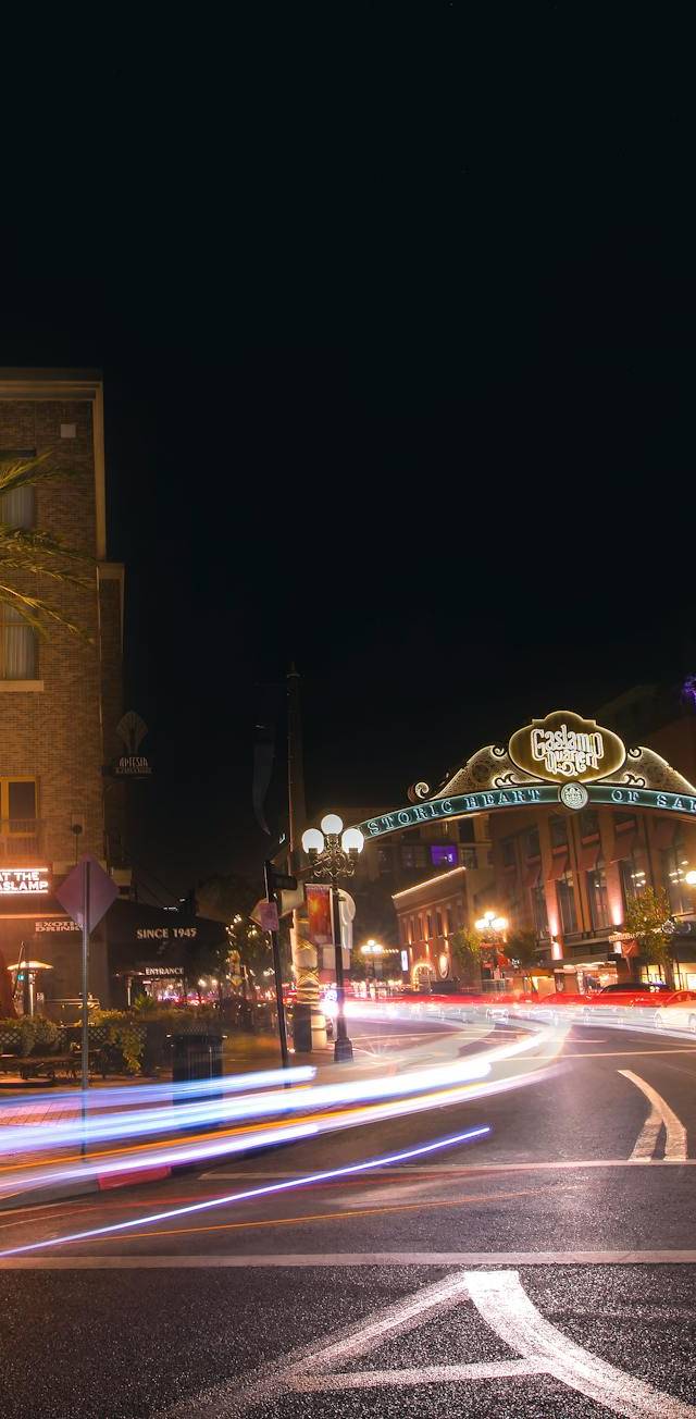 Gaslamp and Downtown waterfront in san diego