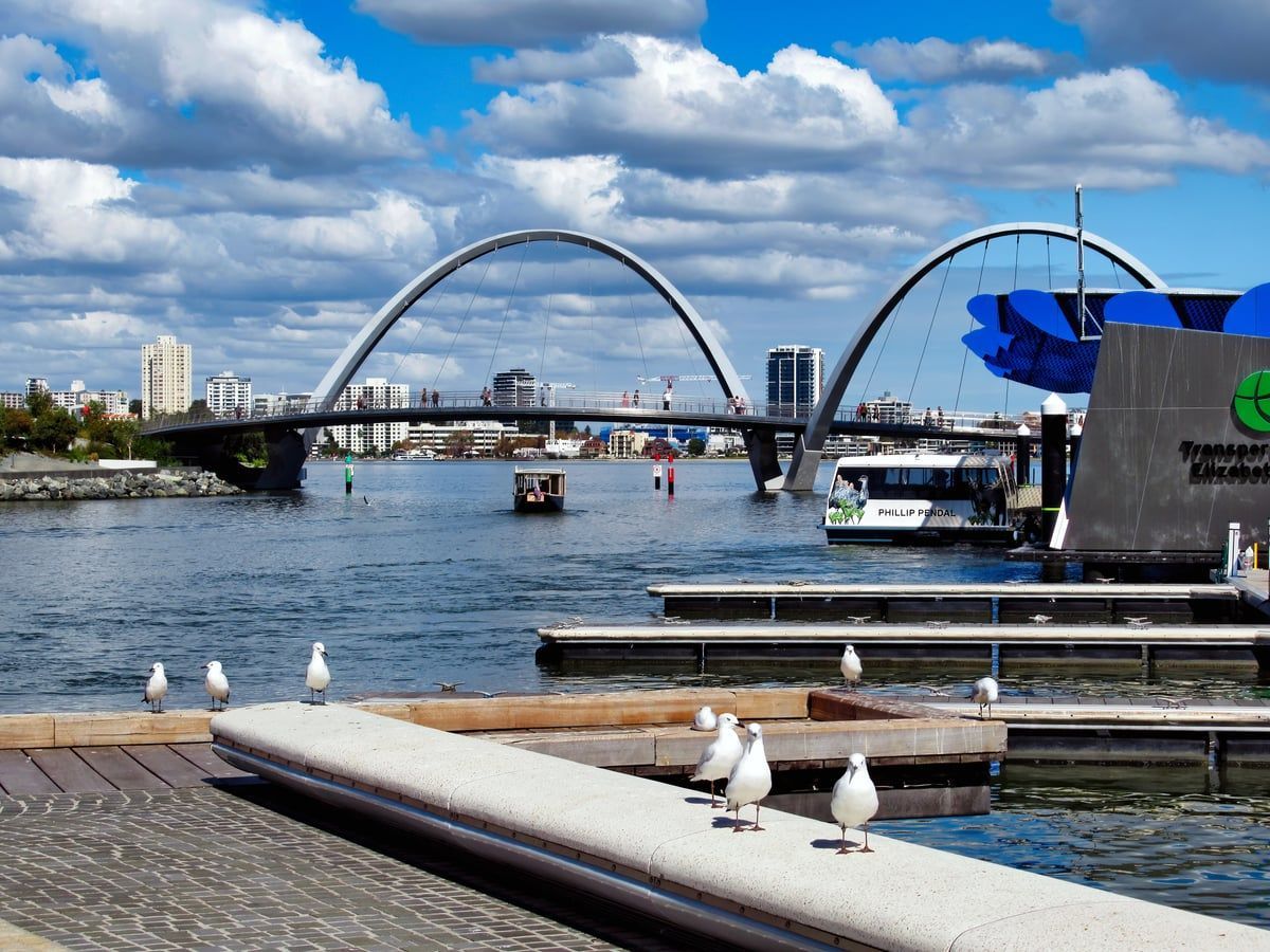 Elizabeth Quay in Perth
