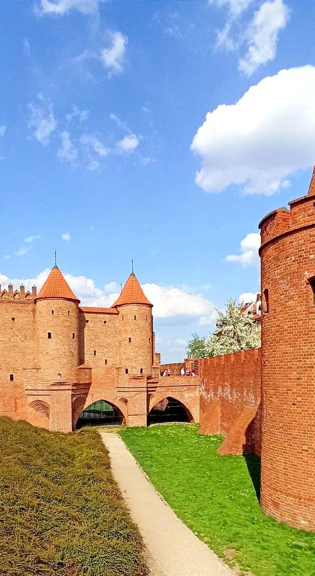 Old Town Market Square and Barbican in Warsaw