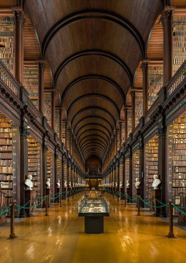 Trinity College and Book of Kells in Dublin