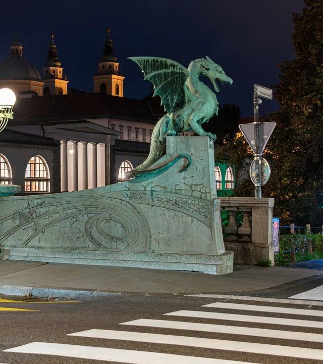 Dragon Bridge in Ljubljana
