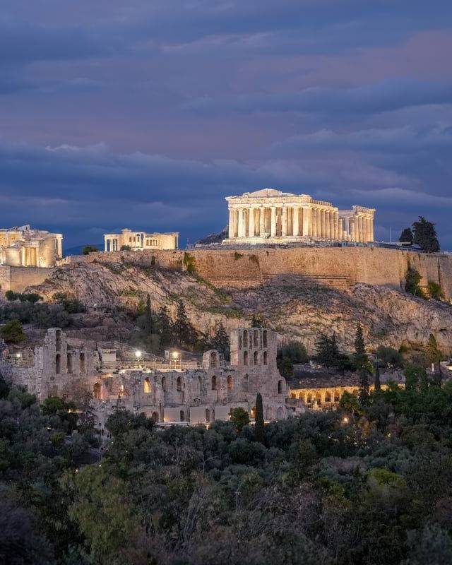 Acropolis of Athens in Athens