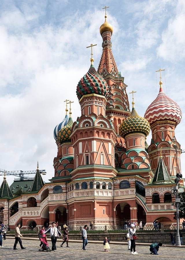 Red Square and Saint Basil's Cathedral in Moscow