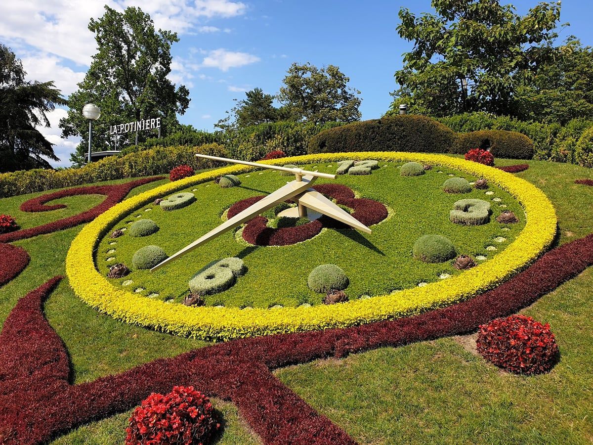 Jardin Anglais and Flower Clock in Geneva
