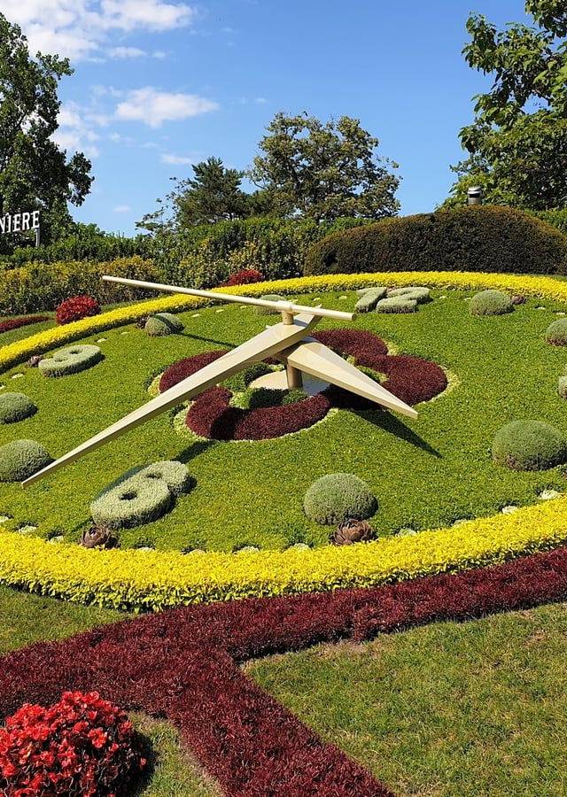 Jardin Anglais and Flower Clock in Geneva