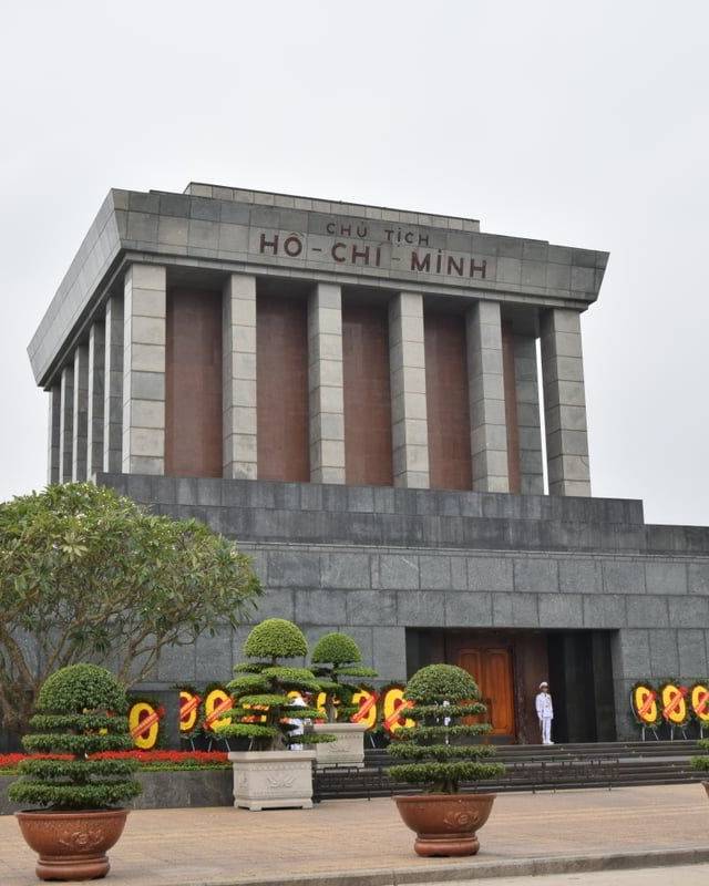 Ho Chi Minh Mausoleum and Presidential Palace Area in Hanoi
