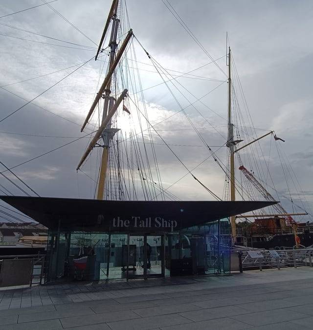 Riverside Museum and Tall Ship in Glasgow
