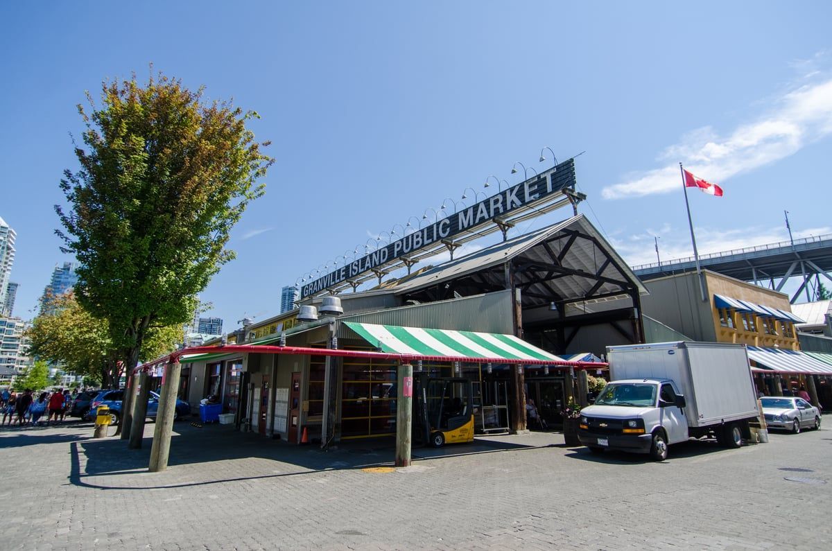 Granville Island Public Market in Vancouver