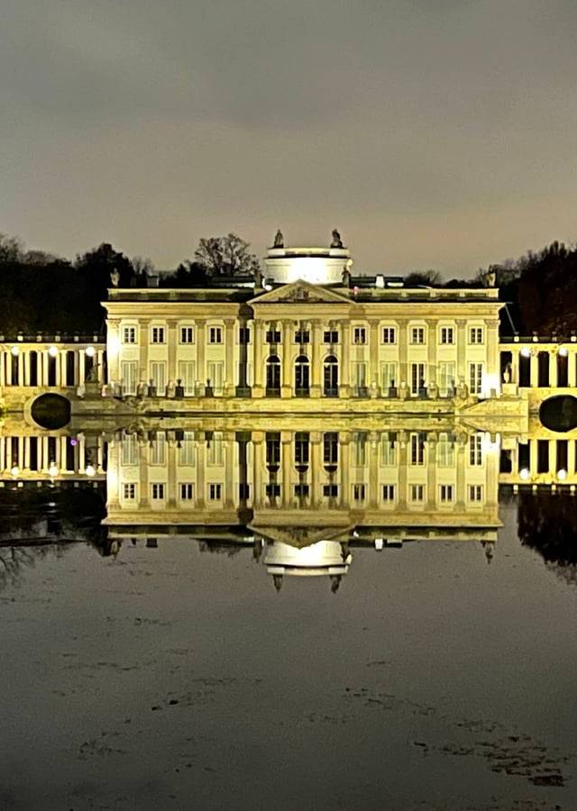 Łazienki Park and Palace on the Isle in Warsaw