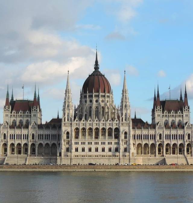 Hungarian Parliament Building in Budapest