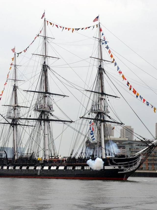 USS Constitution and Charlestown Navy Yard in Boston