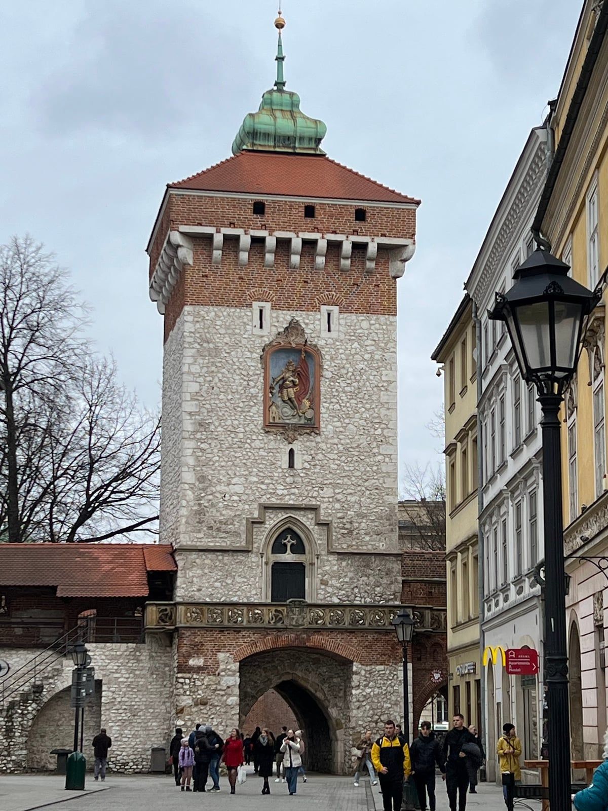 St Florian Gate and the Barbican in Krakow