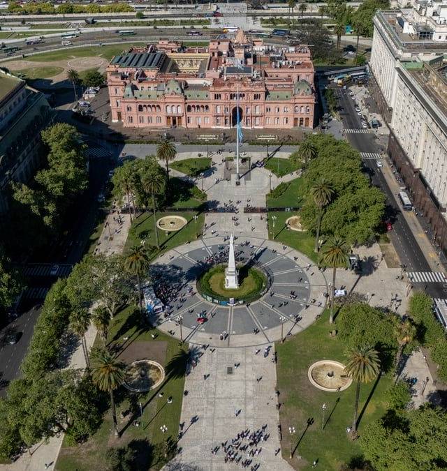 Plaza de Mayo and Casa Rosada in Buenos Aires
