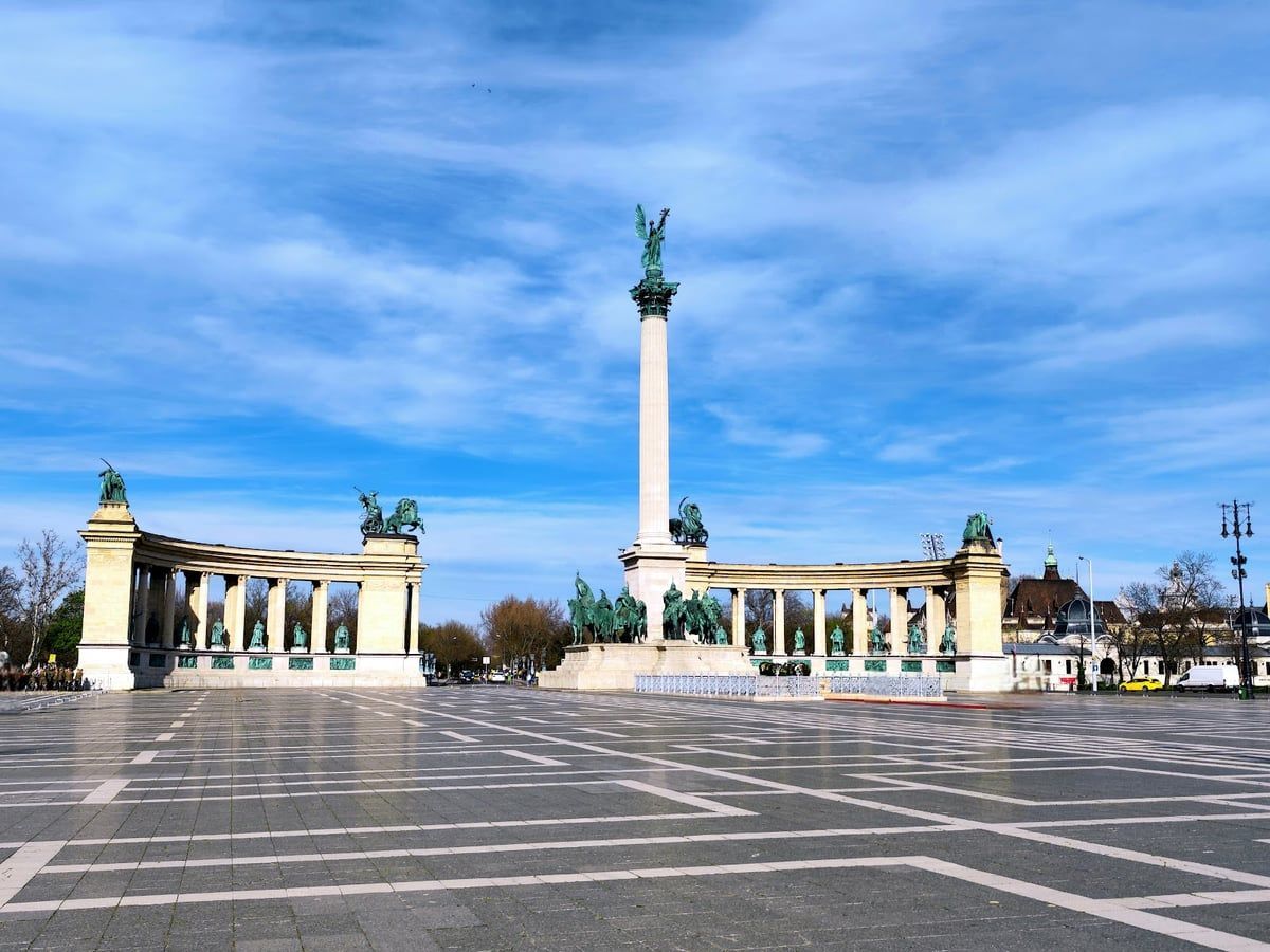 Heroes' Square and City Park in Budapest