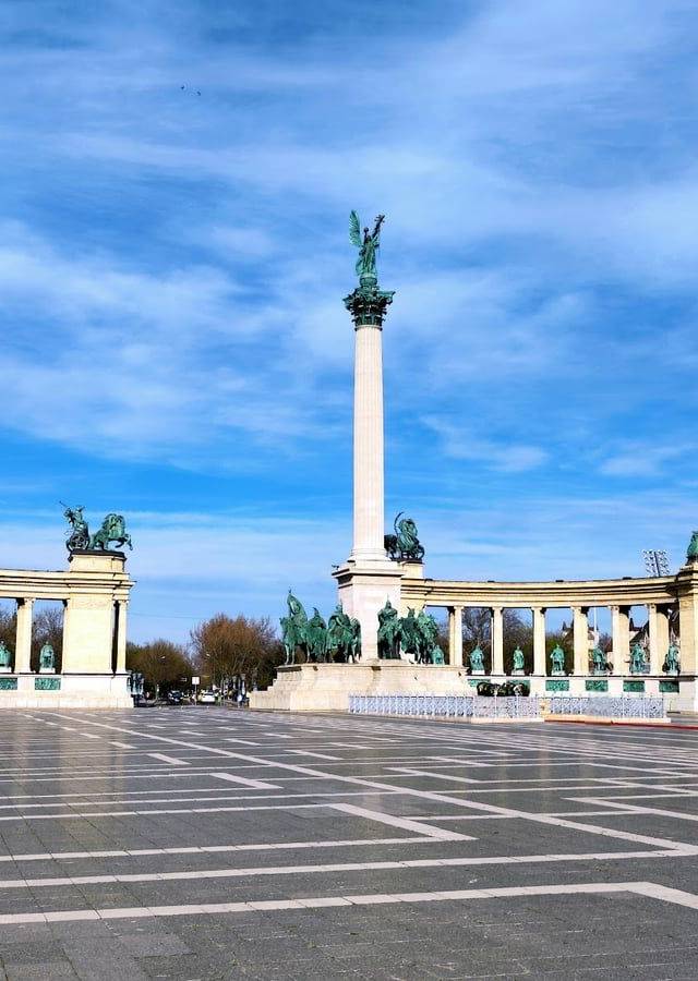 Heroes' Square and City Park in Budapest