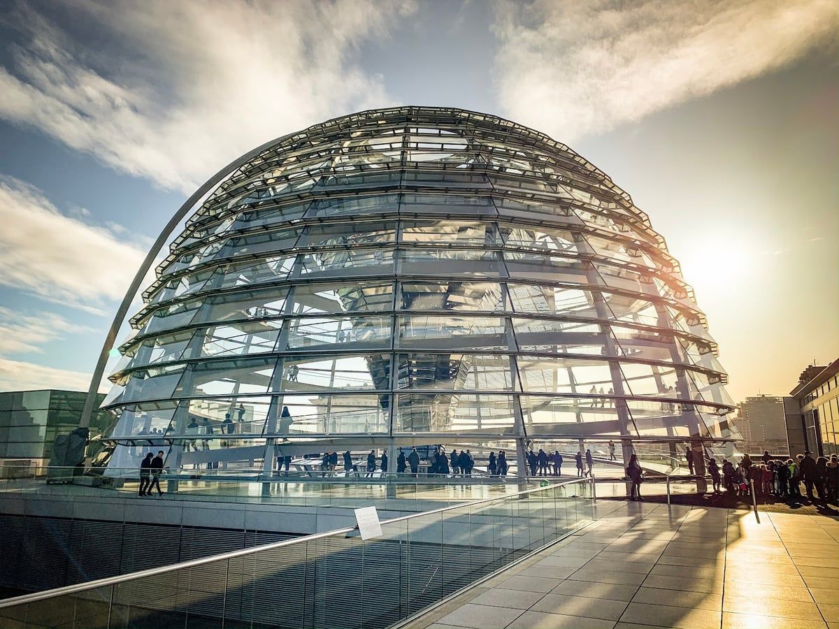 Reichstag Building and Dome in Berlin
