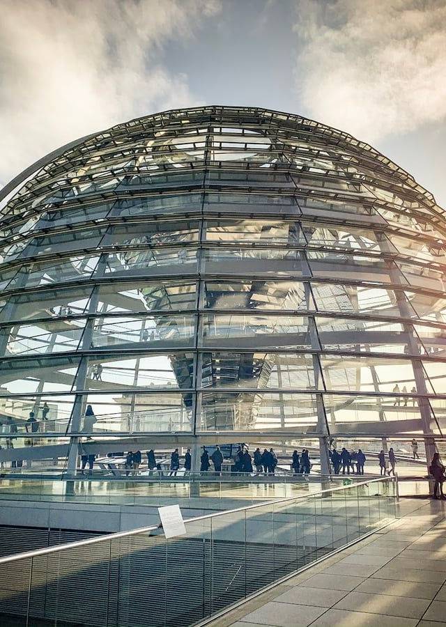 Reichstag Building and Dome in Berlin