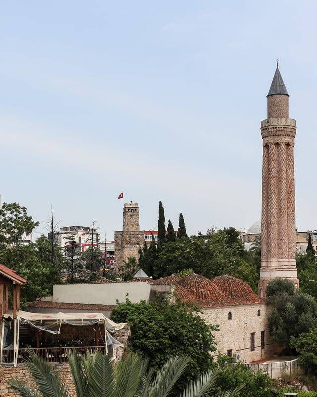 Yivli Minare Mosque (Fluted Minaret Mosque) in Antalya