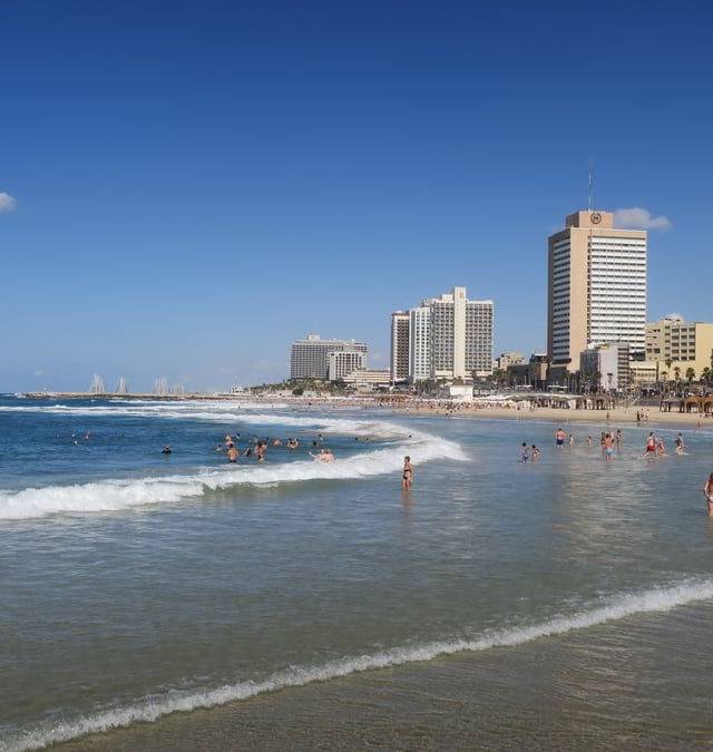 Tel Aviv beaches and Tayelet in Tel Aviv