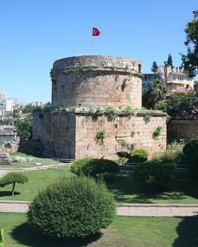 Hidirlik Tower in Antalya