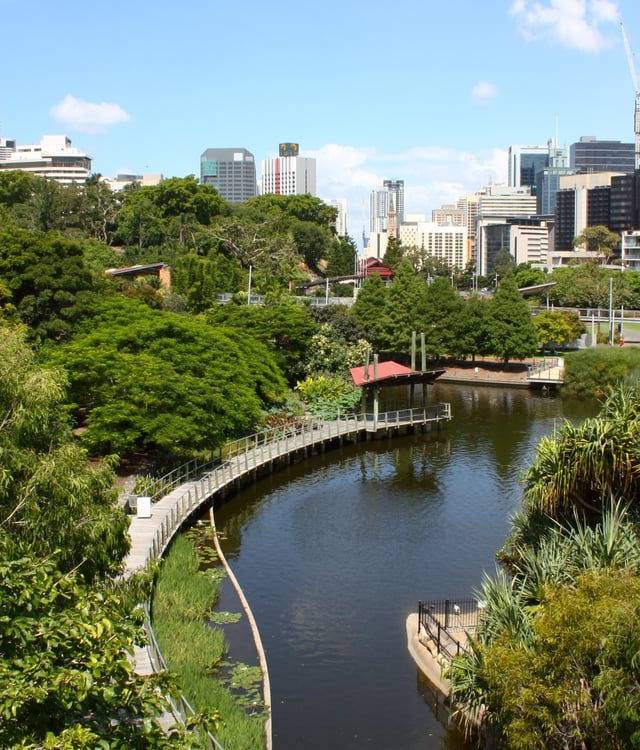 Roma Street Parkland in Brisbane