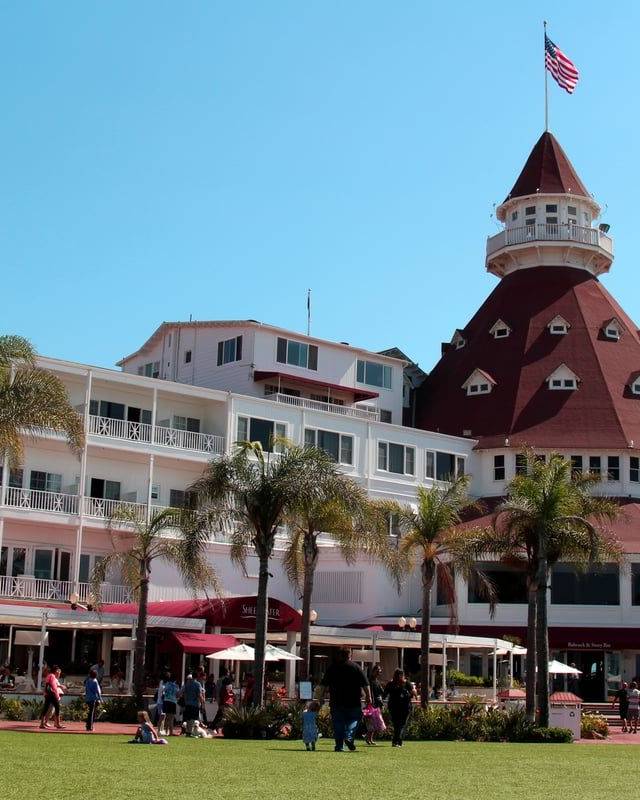 Coronado and Hotel del Coronado in San Diego