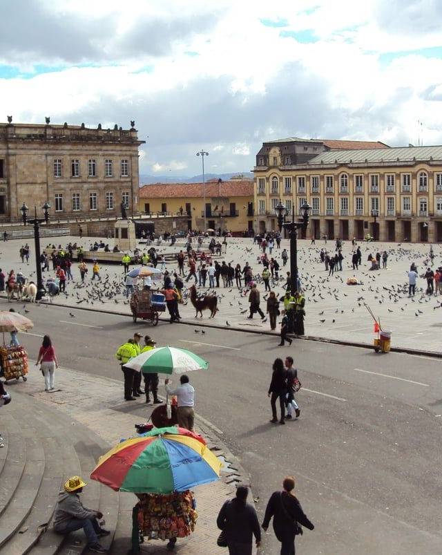 Plaza de Bolivar in Bogota