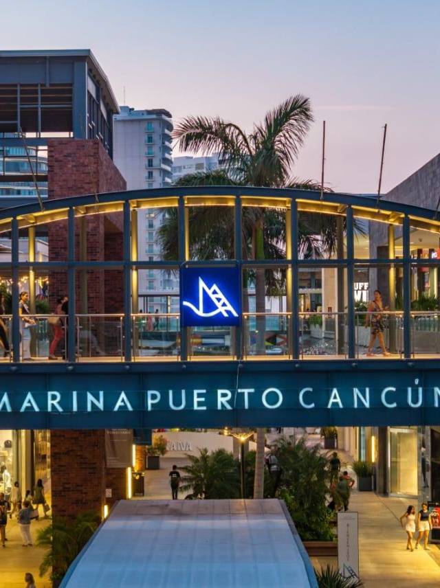 Puerto Cancun Marina Town Center in Cancun