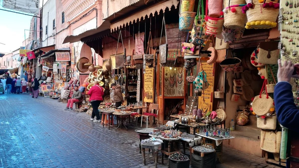 Medina souks in Marrakesh