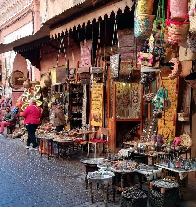 Medina souks in Marrakesh