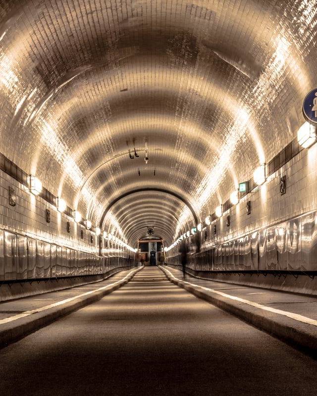 Old Elbe Tunnel in Hamburg