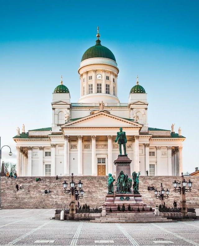 Helsinki Cathedral and Senate Square in Helsinki